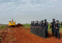 Indígenas tentam nova invasão em fazenda de Dourados; PM monta bloqueio