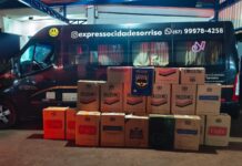Van de transporte universitário é flagrada com mais de mil pacotes de cigarros na MS-276