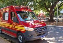 Após ser atingido por ônibus, morador de rua recusa atendimento e agride bombeiros