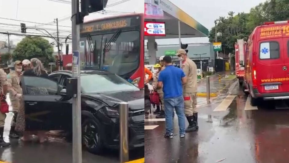 Casal de turistas sul-africanos se envolve em acidente com ônibus no Centro de Campo Grande