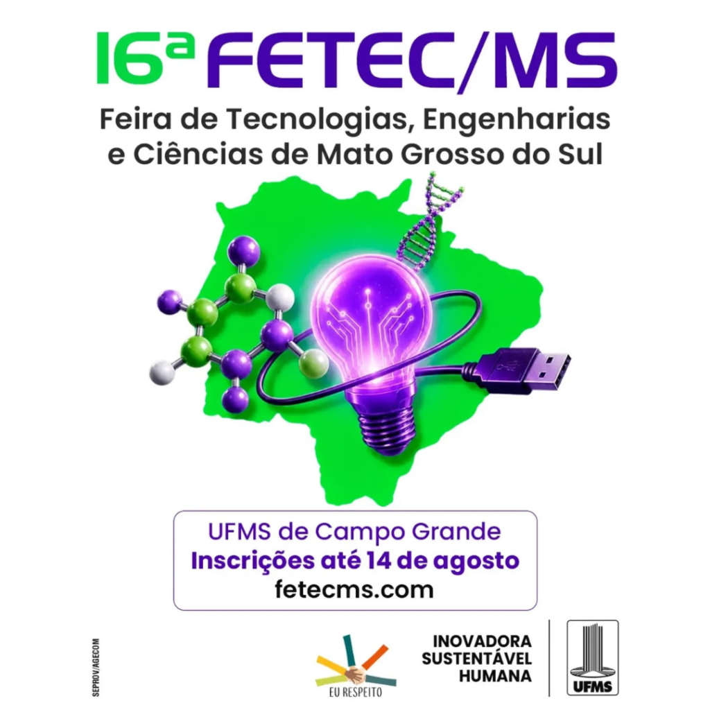 Fetec MS 2026 recebe inscrições até 14 de agosto Fetec MS 2026 recebe inscrições até 14 de agosto