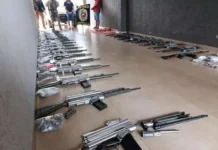 Operação apreende 30 fuzis em Pedro Juan Caballero; destino seria o Brasil