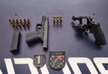 Abordagem termina com apreensão de duas armas na Avenida Afonso Pena