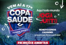 Inscrições para a 17ª Edição da Copa Cassems vão até o dia 27 de setembro