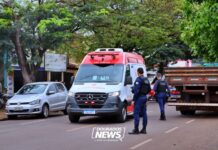 Bandido suspeito de furtar TV de escola em Dourados é baleado durante fuga