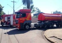 Sede de sindicato pega fogo na Capital e mobiliza Corpo de Bombeiros
