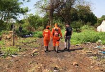Bombeiros e policiais procuram possível corpo de adolescente em área de Dourados