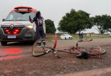 Vídeo: cicilista morre atropelado ao tentar atravessar anel viário de Dourados