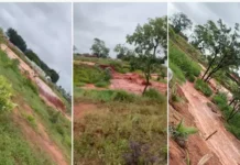 Lagoa se rompe no distrito de Nova Casa Verde e causa prejuízos na zona rural