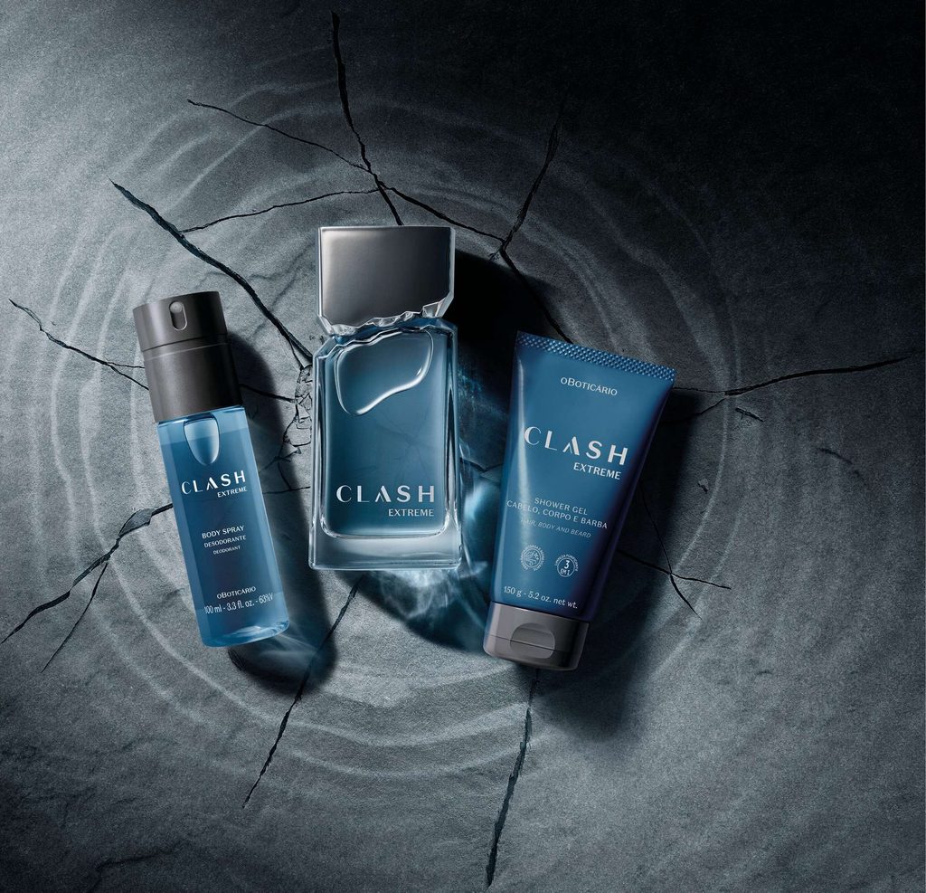 O Boticário apresenta Clash Extreme, com blend aromático duas vezes mais concentrado