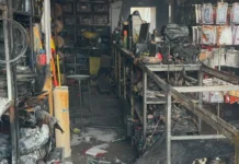 Loja de materiais de construção na Avenida Guaicurus pega fogo e mata gata de estimação