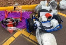 PM apreende 20 patinetes elétricos, um veículo infantil e três karts em Três Lagoas