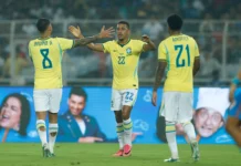 Em ritmo de treino, Seleção Brasileira goleia a Índia em Calcutá por 4 a 0