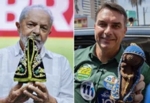 Datafolha: Lula tem 45% e Flávio Bolsonaro, 42% dos votos válidos