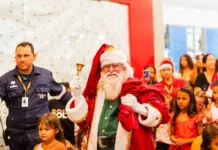 Campo Grande começa a entrar no clima de Natal com chegada do Papai Noel