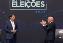 Lula e Flávio Bolsonaro trocam acusações em primeiro debate do segundo turno