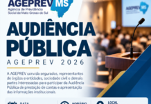 Ageprev promove audiência pública para apresentar resultados sobre previdência de MS