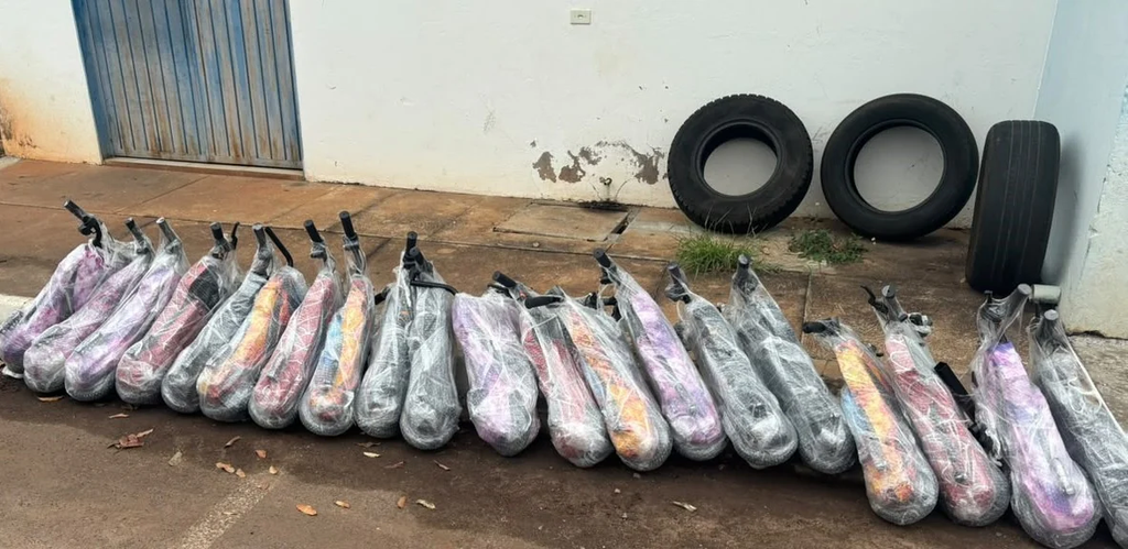 PM apreende 20 patinetes elétricos, um veículo infantil e três karts em Três Lagoas