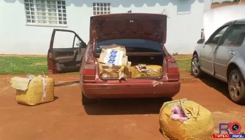 Policia Militar de Rio Brilhante apreende uma tonelada de maconha