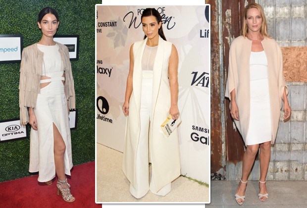Branco com bege: a regra de moda que as famosas decidiram quebrar em 2015