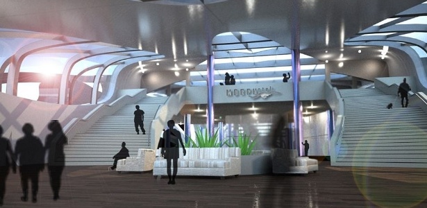 Hotel flutuante é projetado para viajar com as correntezas do oceano