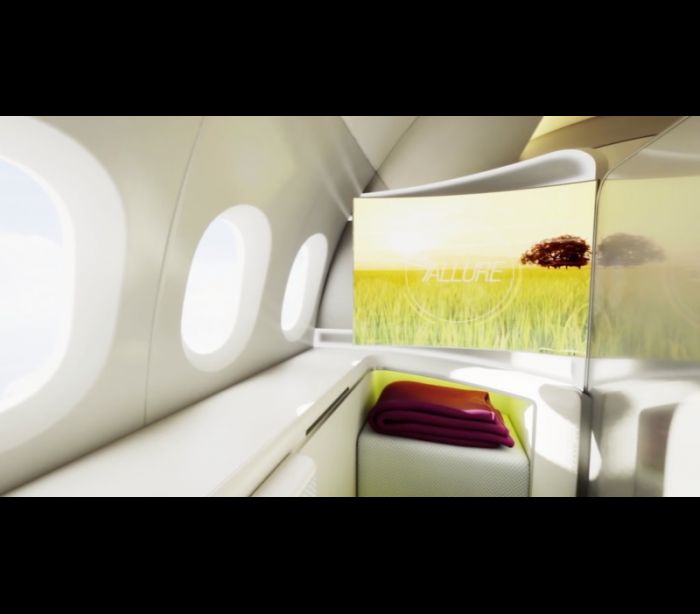 Boeing quer transformar o interior do avião em telas de projeção