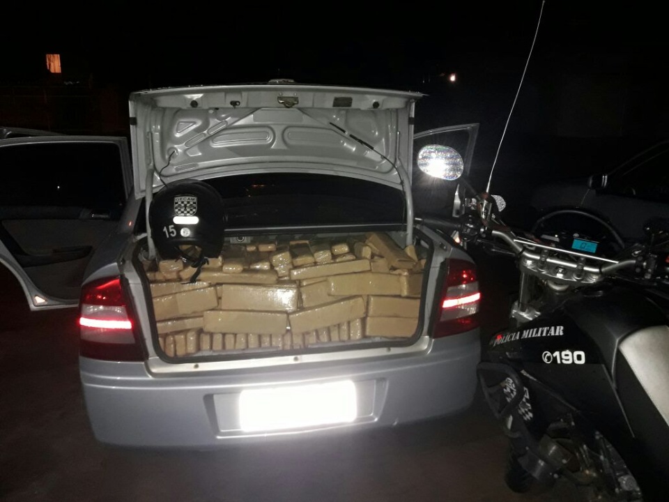 PM apreende 614 quilos de maconha em motel da Capital