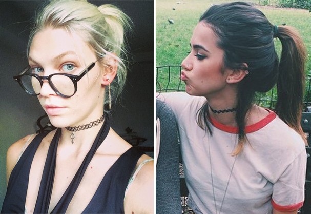 Tribal no pescoço? Colar que imita tatuagem volta com tudo entre as fashionistas