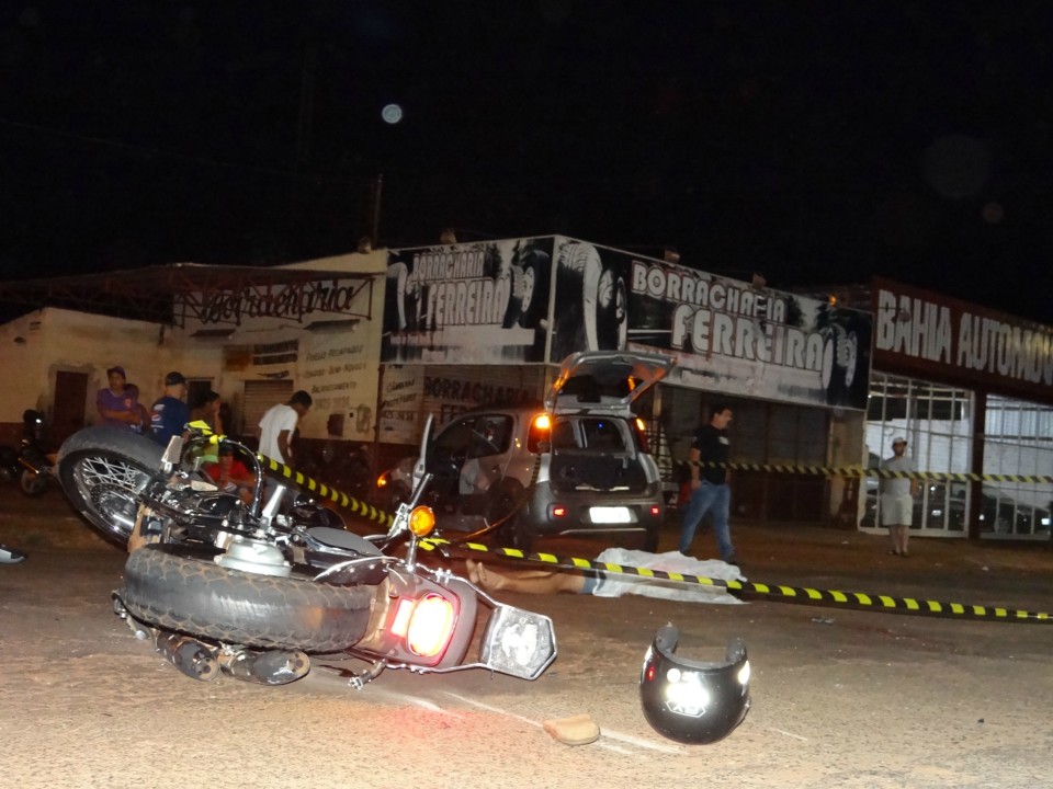 Motociclista morre ao colidir com veículo na Hayel Bon Faker