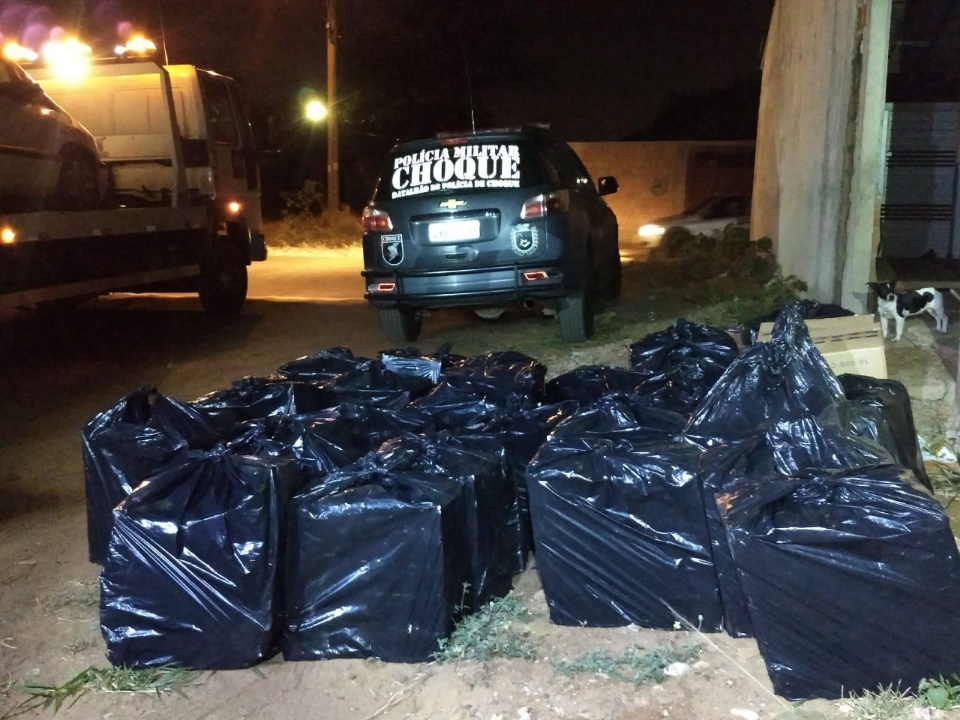 Choque localiza depósito de cigarros contrabandeados no Aero Rancho Choque localiza depósito de cigarros contrabandeados no Aero Rancho
