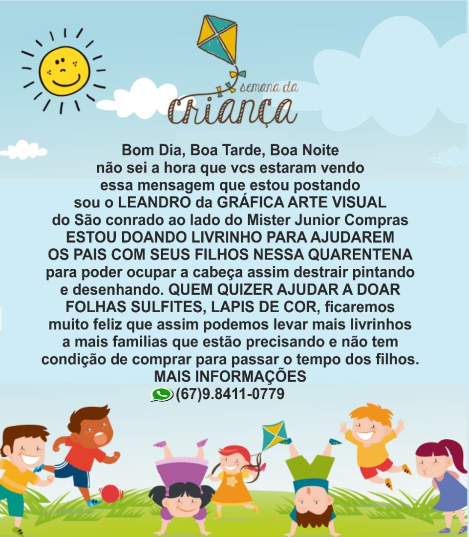 Gráfica doa livrinhos de pintura para crianças se entreterem durante quarentena