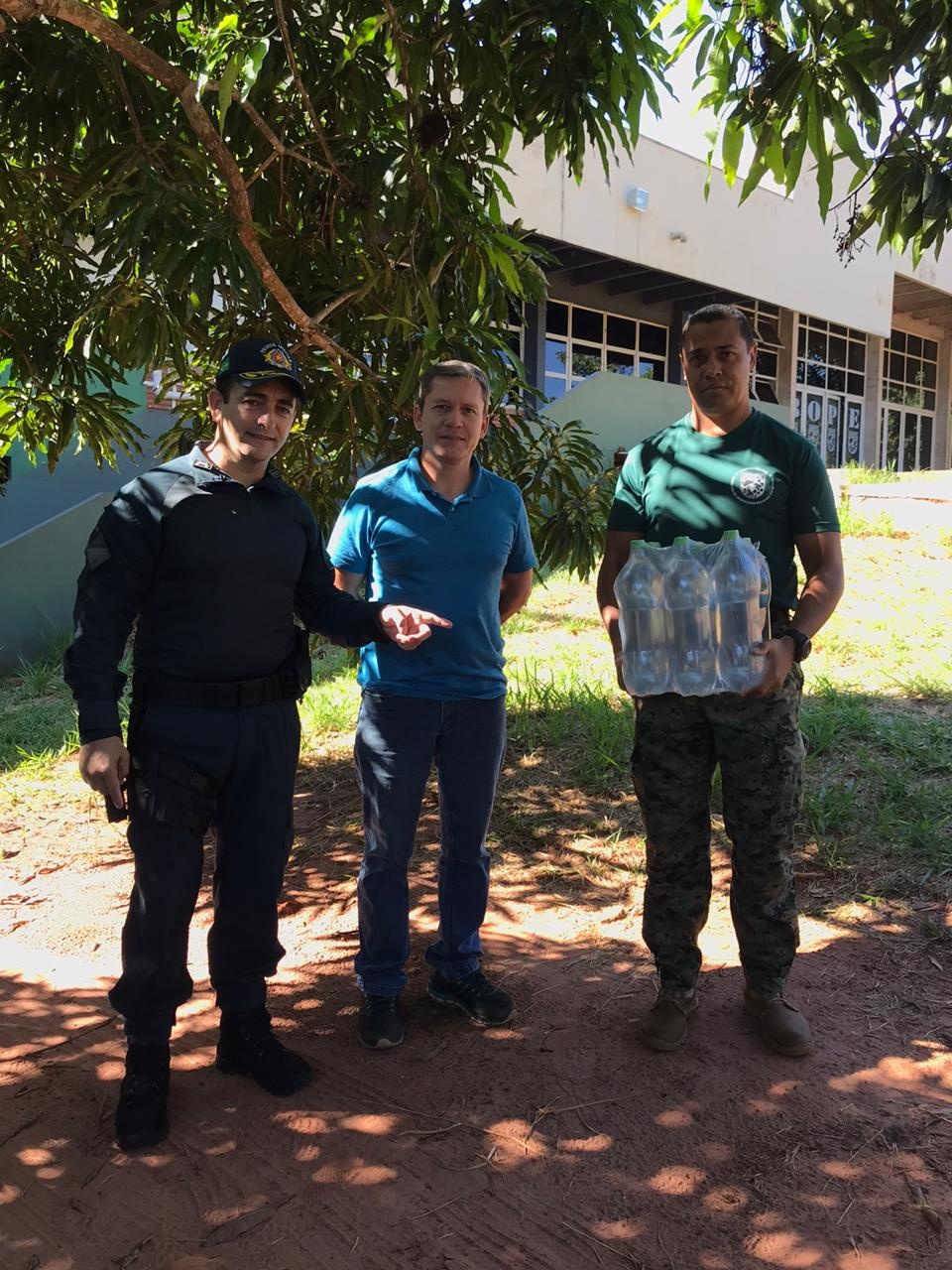 No combate ao Covid-19, Tenente Coronel vai em busca de itens de proteção para policiais