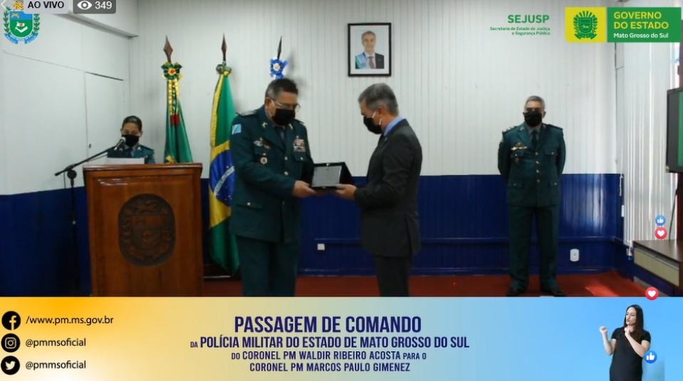 Coronel Marcos Paulo Gimenez assume oficialmente o Comando Geral da PM em MS