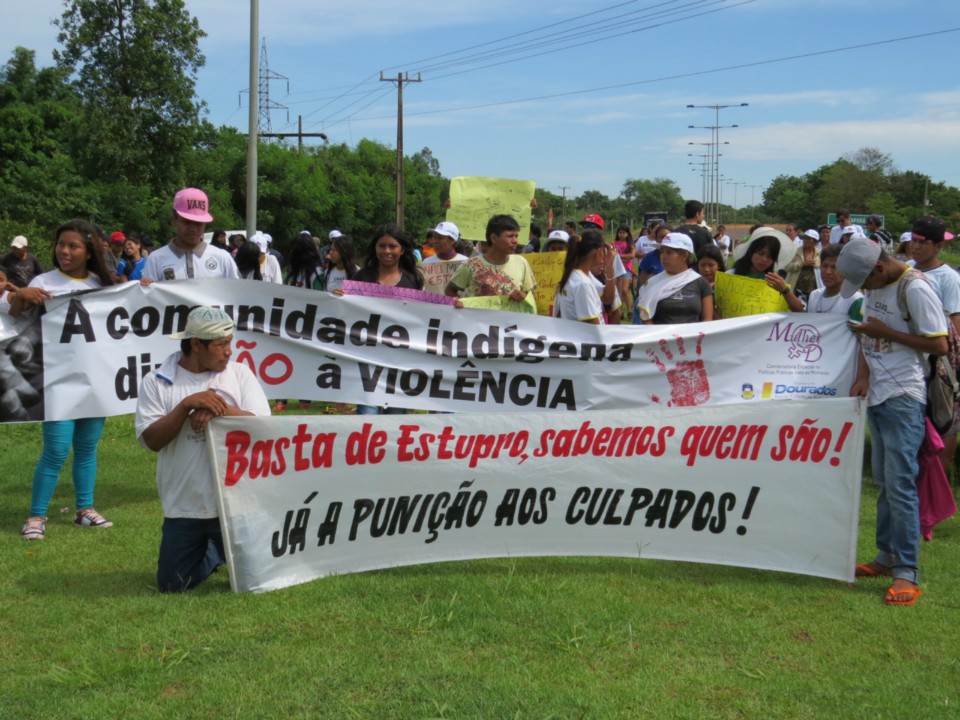 Indígenas se mobilizam a pedem intervenção na aldeia por mais segurança