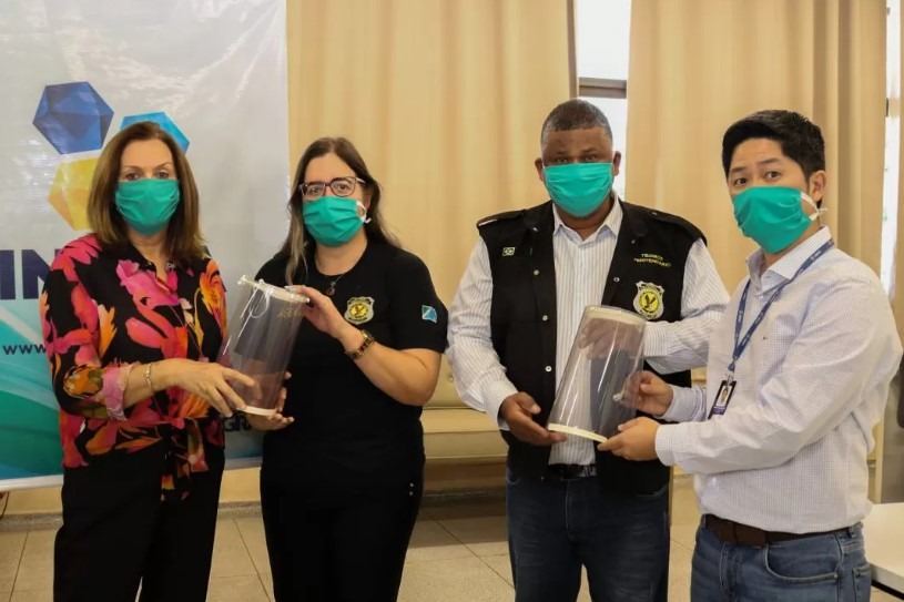 Agepen e Missão Caiuá recebem doação de protetores faciais da Inova Unigran Divulgação