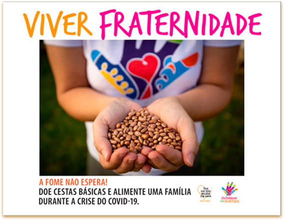 Organização humanitária lança campanha de arrecadação de 66 mil cestas básicas Divulgação