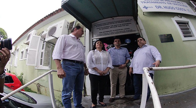 Governadora em exercício, Rose Modesto visitou município; obras do hospital devem começar em abril