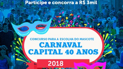 Encerram nesta sexta as inscrições para escolha do mascote para o carnaval 2018