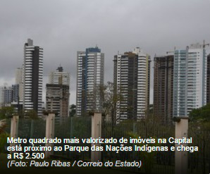 Valorização de imóveis eleva custo do m² em 212% na Capital