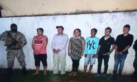 Os suspeitos do sequestro foram apresentados na noite de ontem (19) - Divulgação