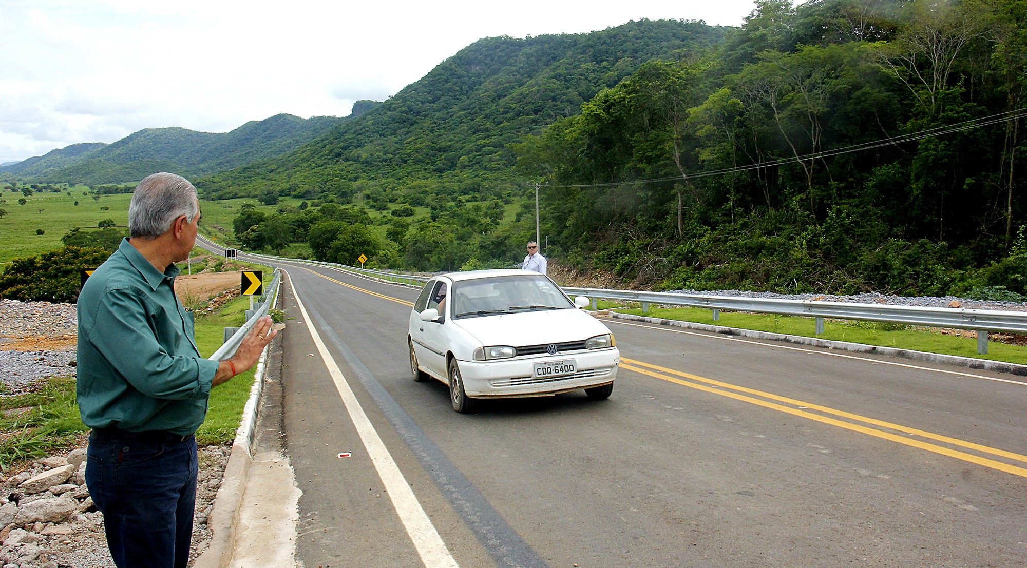 Estrada Ecológica: governador entrega asfalto da MS-450 Saul Schramm