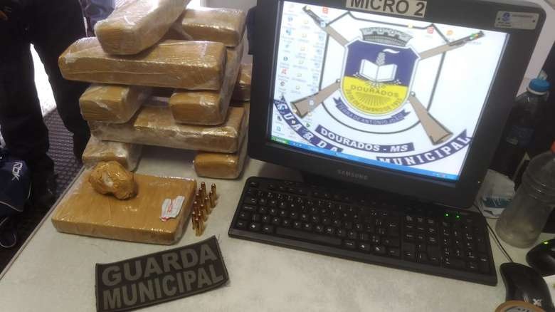 Guarda Municipal apreende drogas e munições na rodoviária GMD/Divulgação