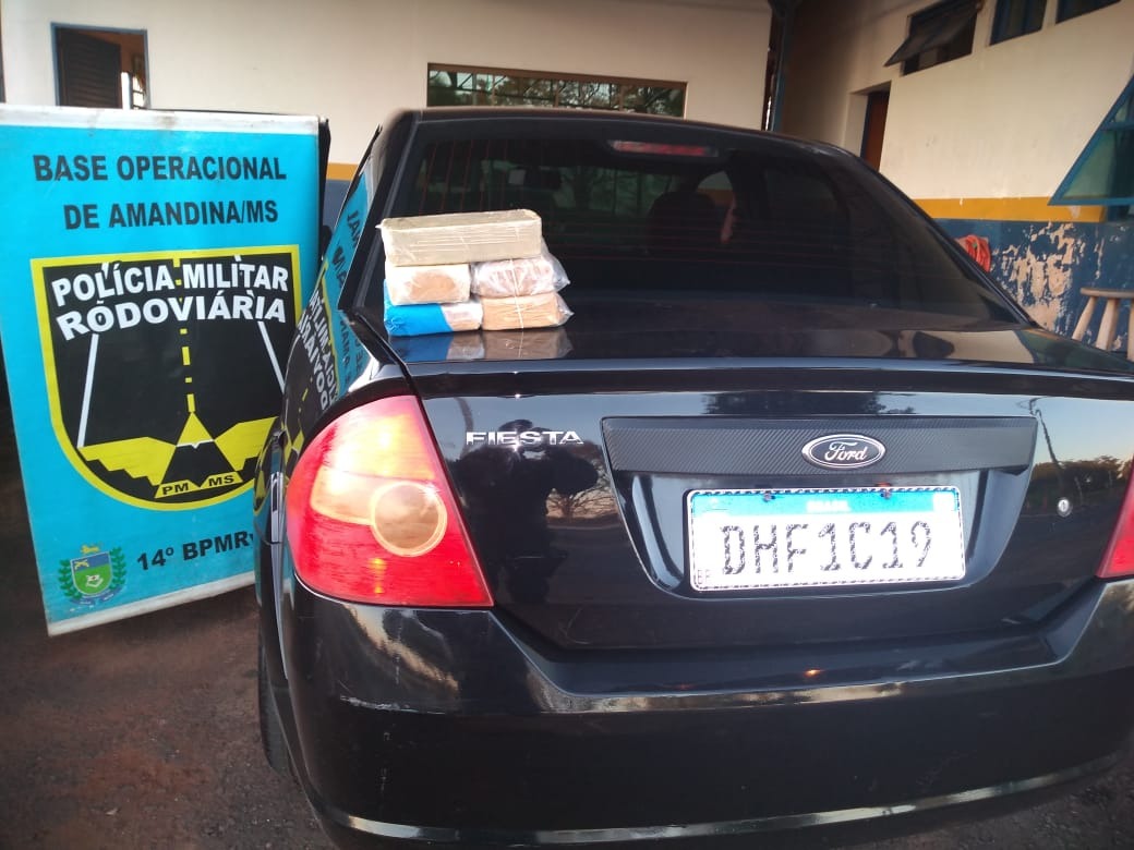Polícia Militar Rodoviária aprende mais de 5 kg de Crack em rodovia MS-156 Divulgação