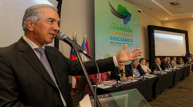 Reinaldo Azambuja quer pressa no acordo aduaneiro para o Corredor Bioceânico