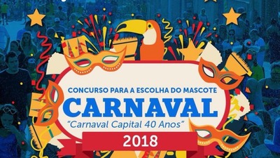 Inscrições para escolha do desenho do mascote do carnaval da capital podem ser feitas até dia 12 de janeiro