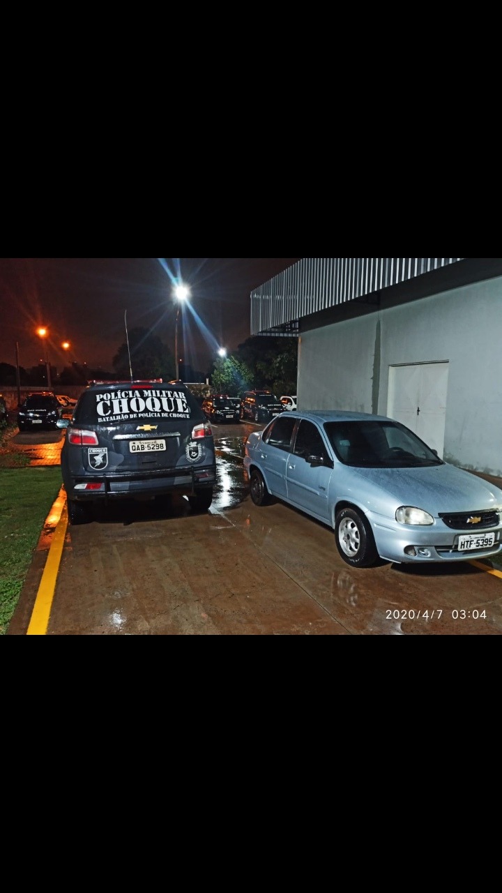 A ação da quadrilha foi vista por câmeras de segurança 
 e denunciada à polícia.
Foto/Divulgação