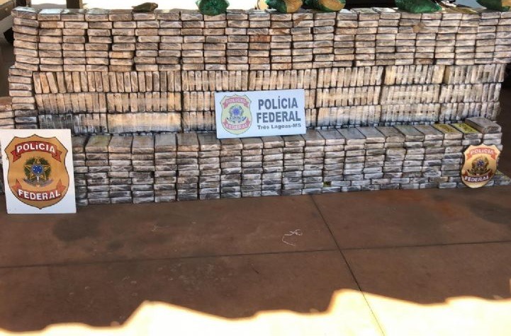 Polícia Federal já apreendeu 5 toneladas de cocaína neste ano no MS Divulgação