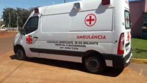 Idoso morreu em ambulância quando era transferido. Olimar Gamarra/Rio Brilhante em Tempo Real