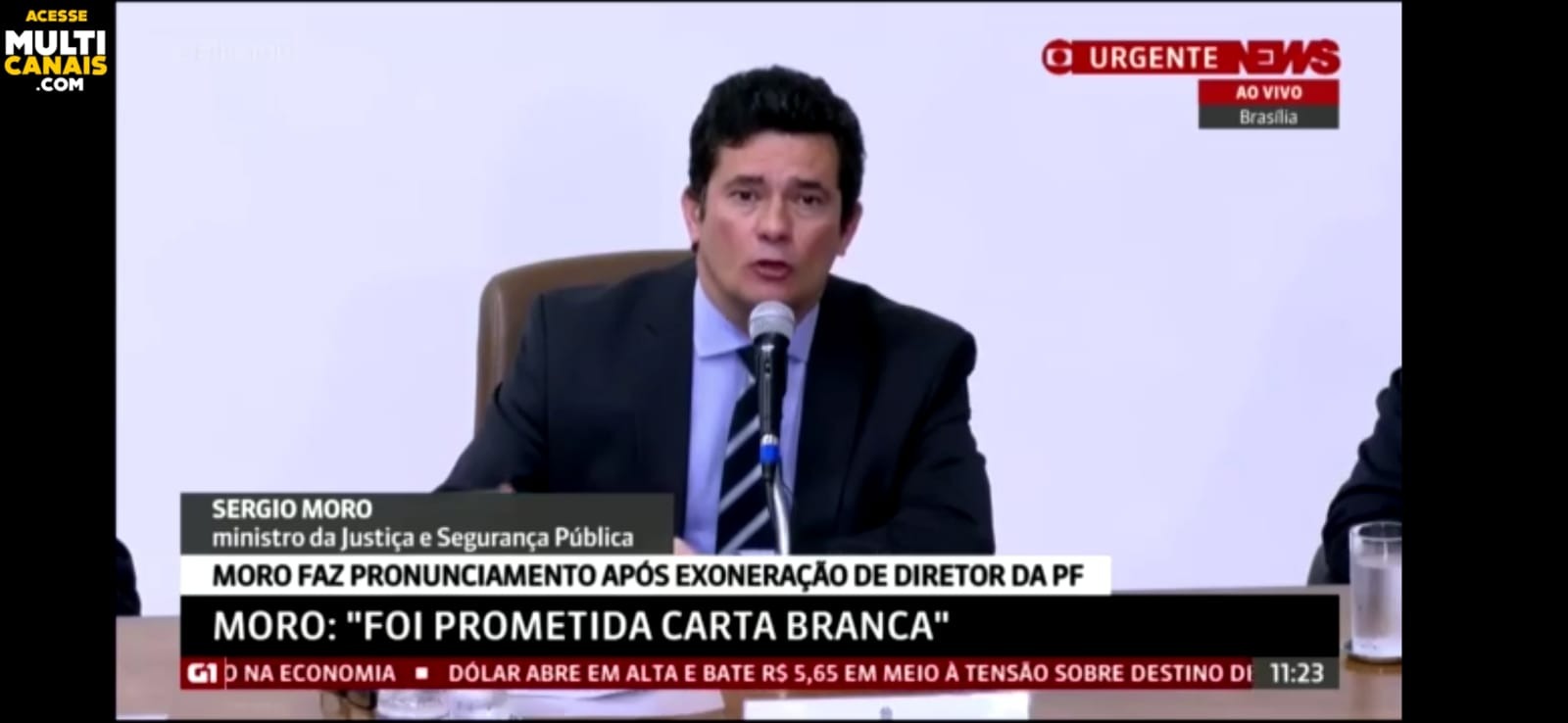 Sergio Moro deixa cargo de Ministro da Justiça e relata o motivo Divulgação