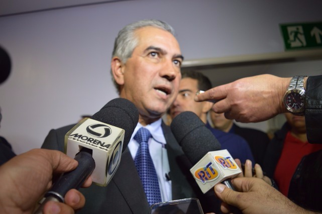 Governador falou hoje a tarde em Dourados - Foto: Gizele Almeida